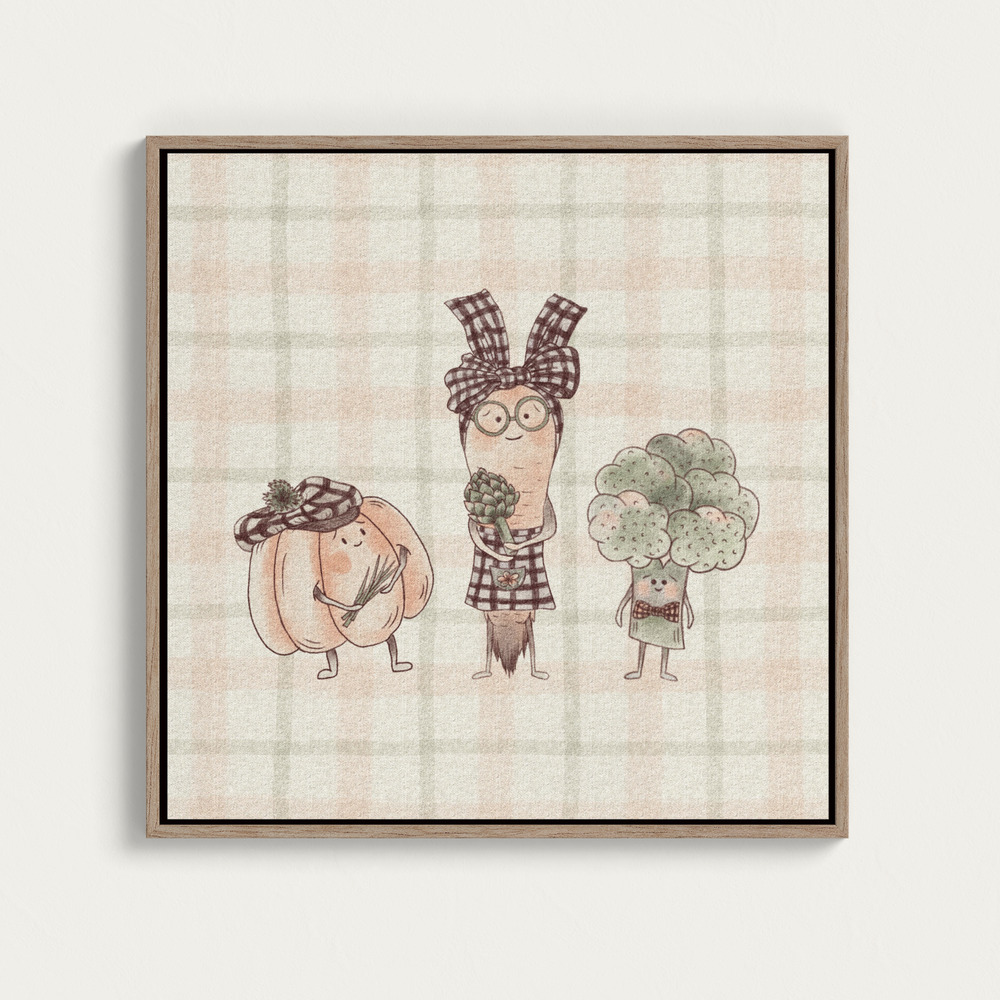 Canvas print - Harvest Companions over dining table