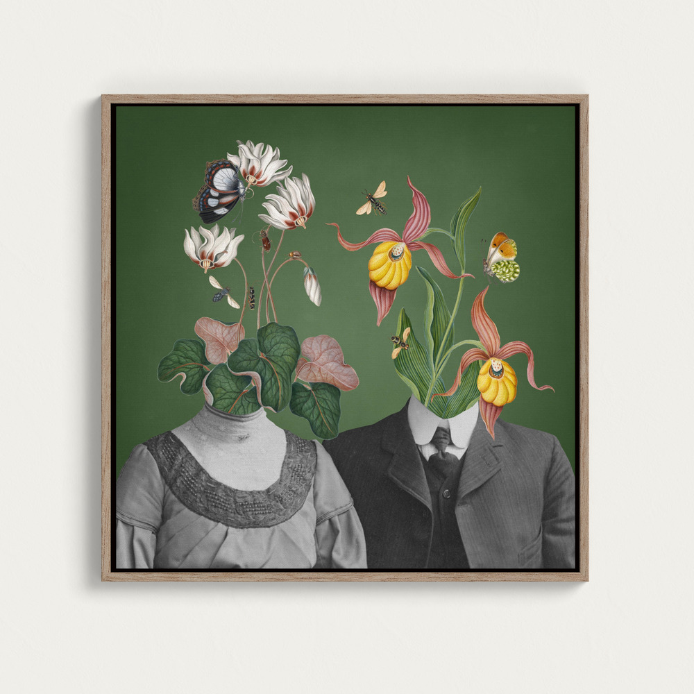 Canvas print - Family Portraits over dining table