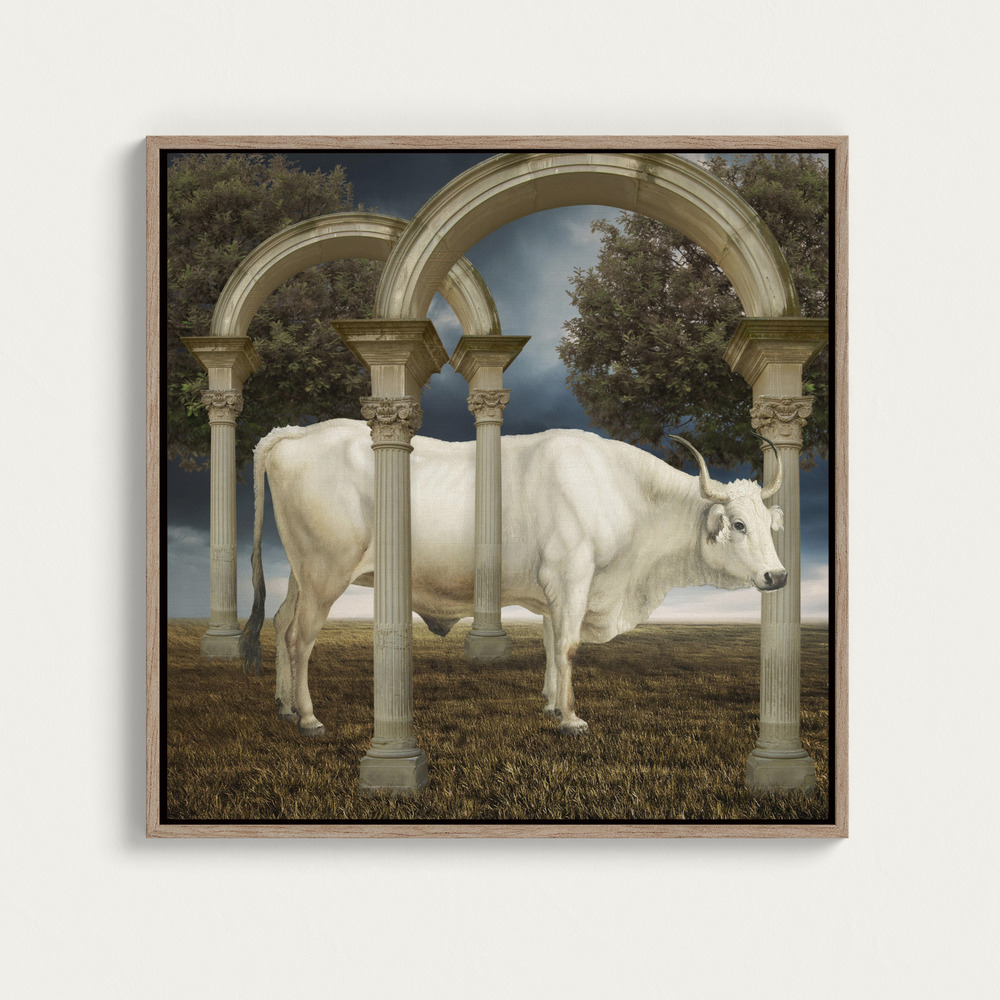 Canvas print - Illusionnisme De La Vache over dining table