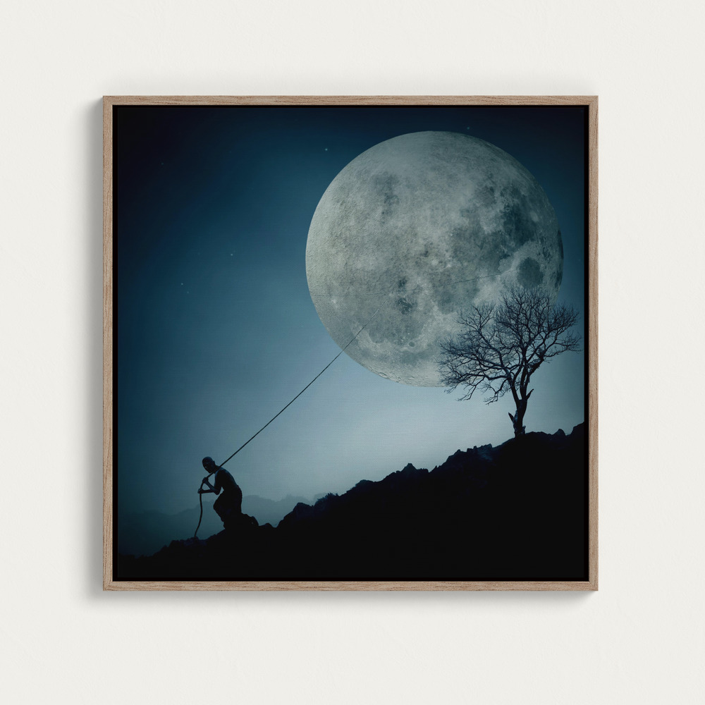 Canvas print - The Dreamer over dining table