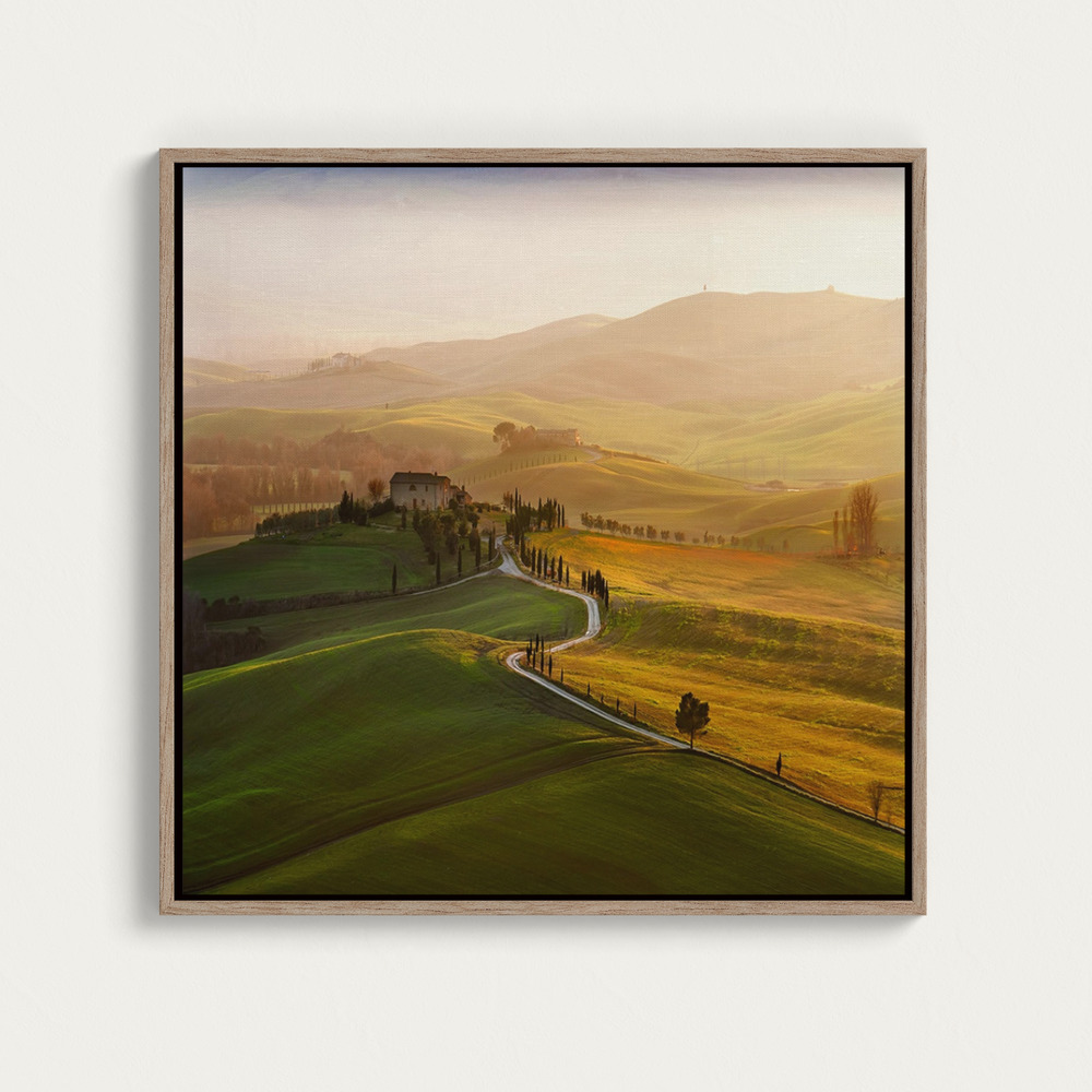 Canvas print - Val d'Orcia over dining table