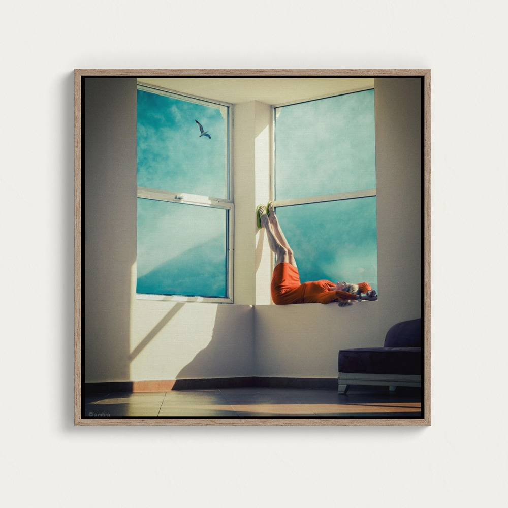 Canvas print - Room with a view over dining table