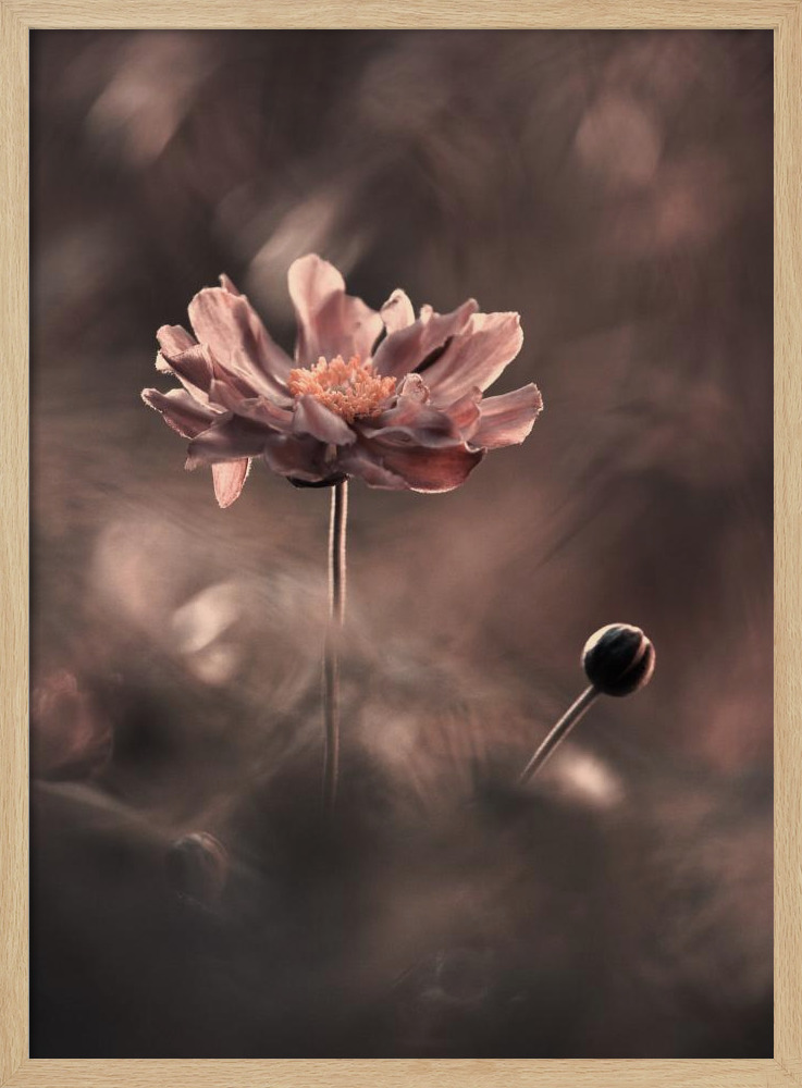 Poster - Un présent et un futur révolus. Un passé présent natural wood poster frame