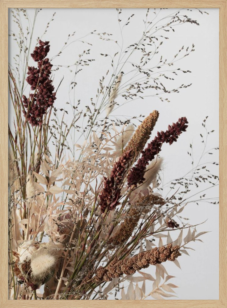 Poster - Dried_001 natural wood poster frame