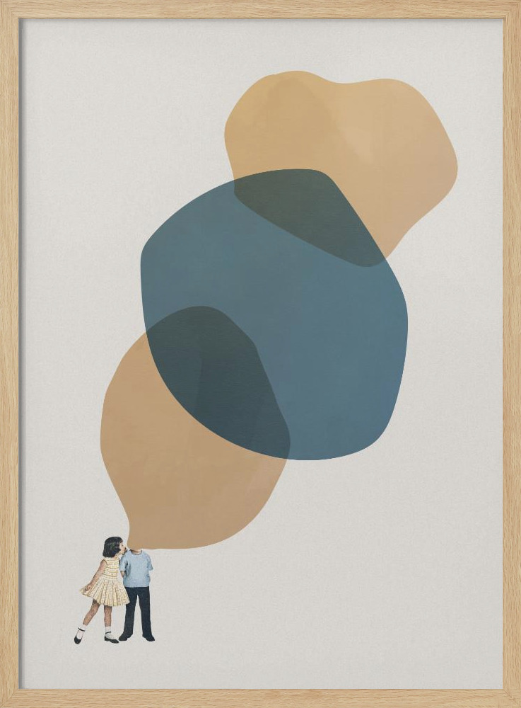Affiche - A thousand stories to tell you cadre de poster en bois naturel