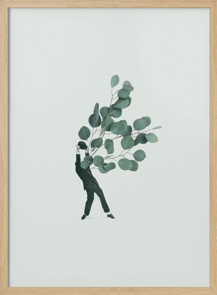 Poster - The extravert natural wood poster frame