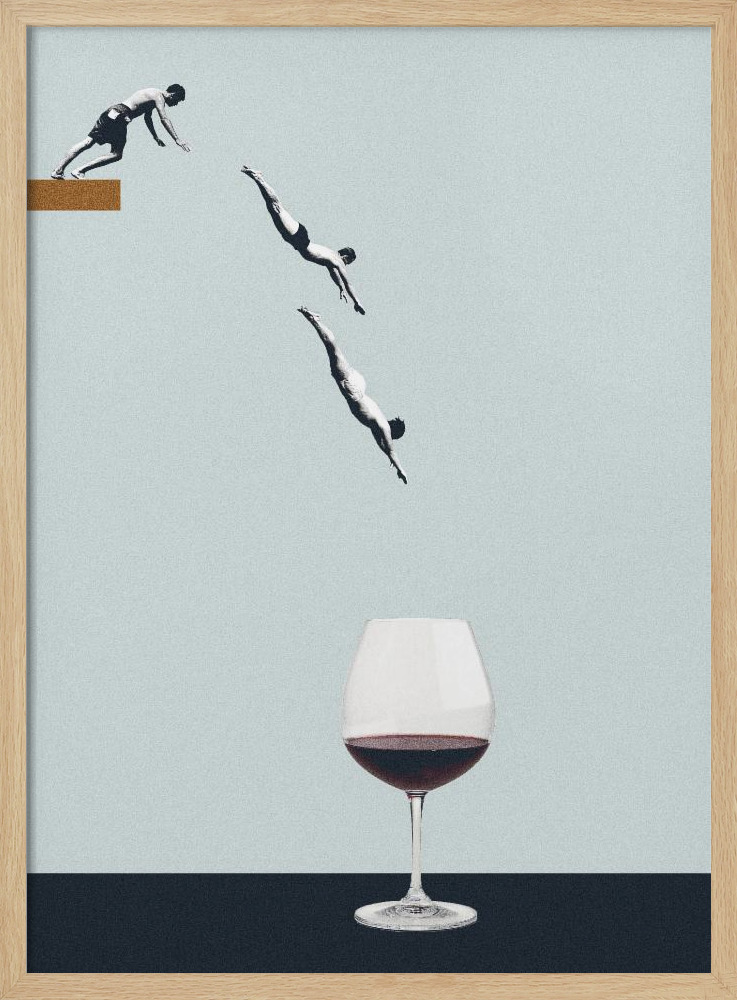 Poster - Your best friends forget you get old natural wood poster frame