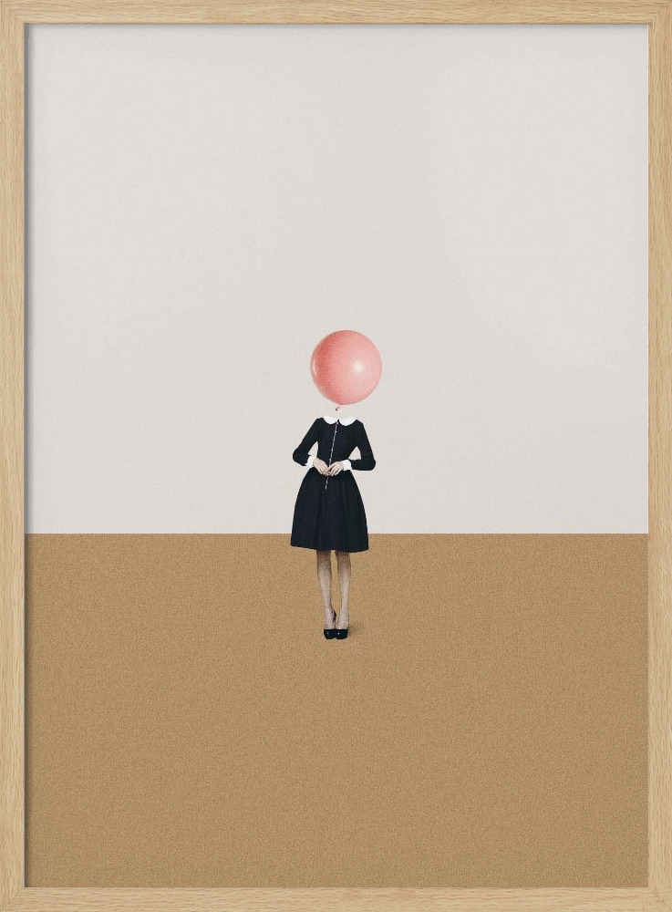 Poster - Obvious imperfections posterframe van natuurlijk hout