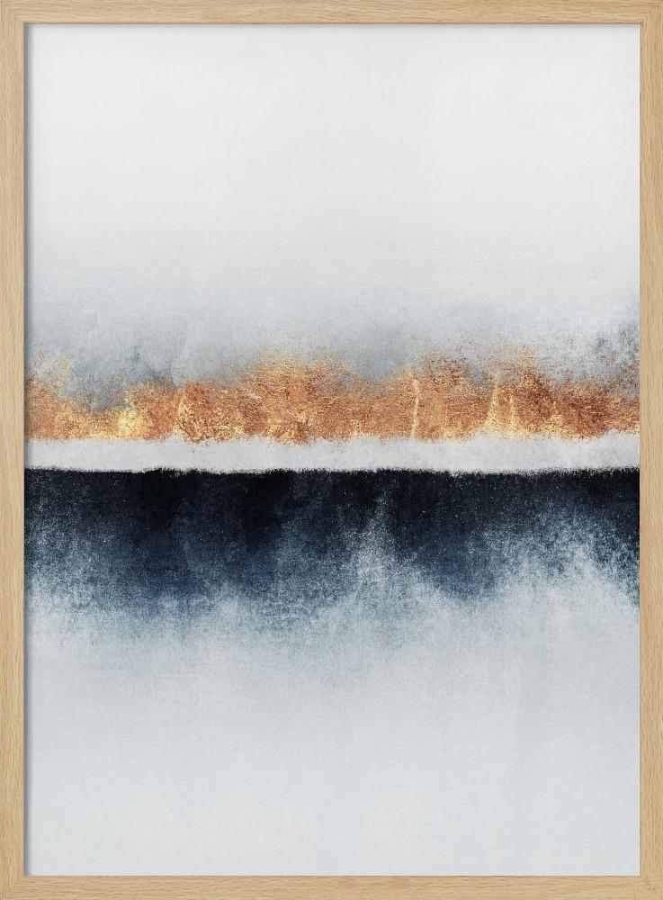 Affiche - Horizon cadre de poster en bois naturel