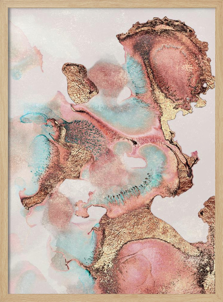 Poster - Pretty Ink posterframe van natuurlijk hout