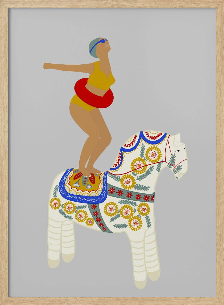 Póster - Little Pony natural wood poster frame
