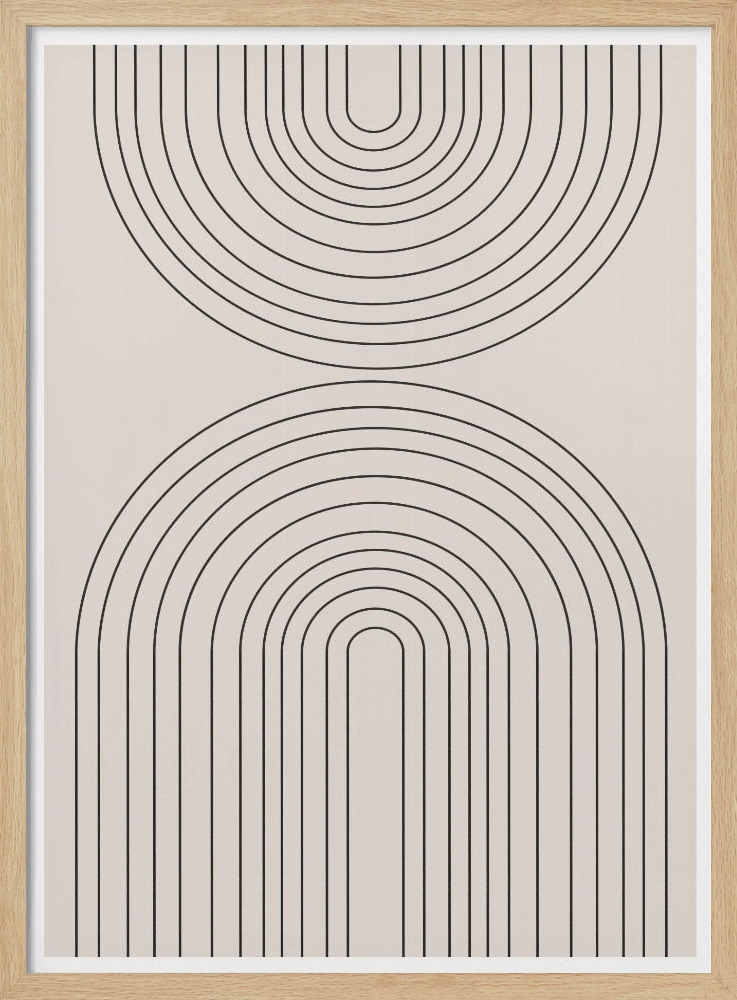 Poster - B&B No16. natural wood poster frame