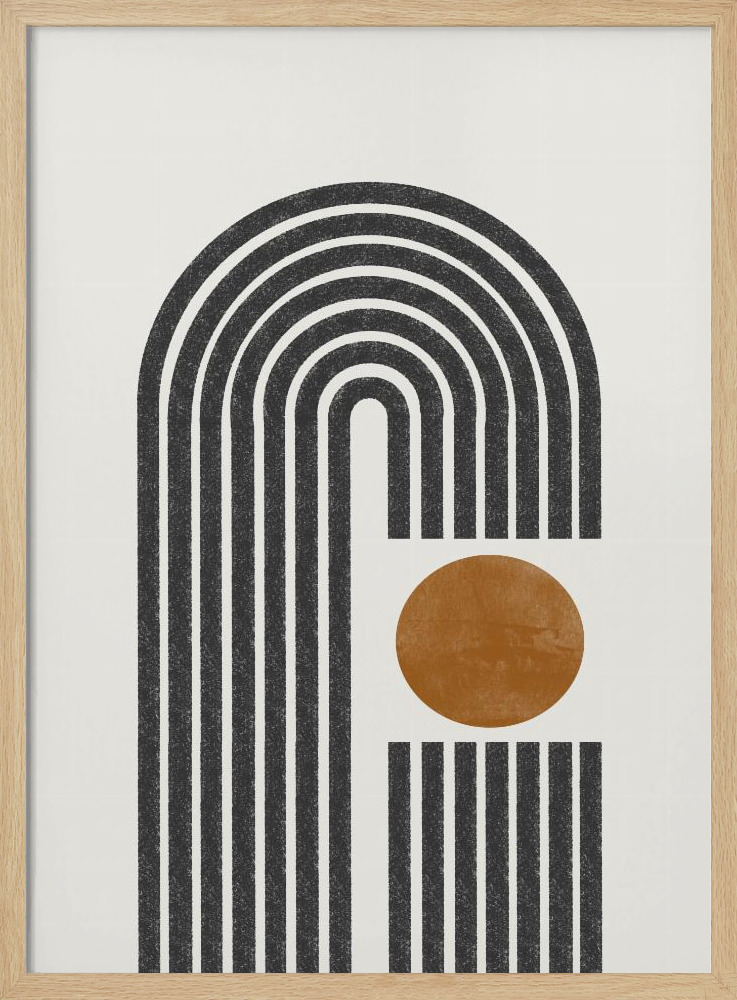 Poster - Arch No4. natural wood poster frame