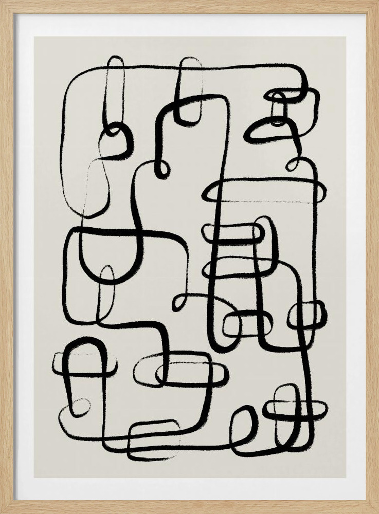 Poster - Chains posterrahmen aus Naturholz