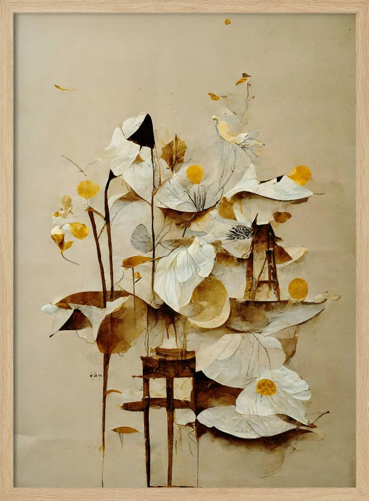 Affiche - Primula cadre de poster en bois naturel