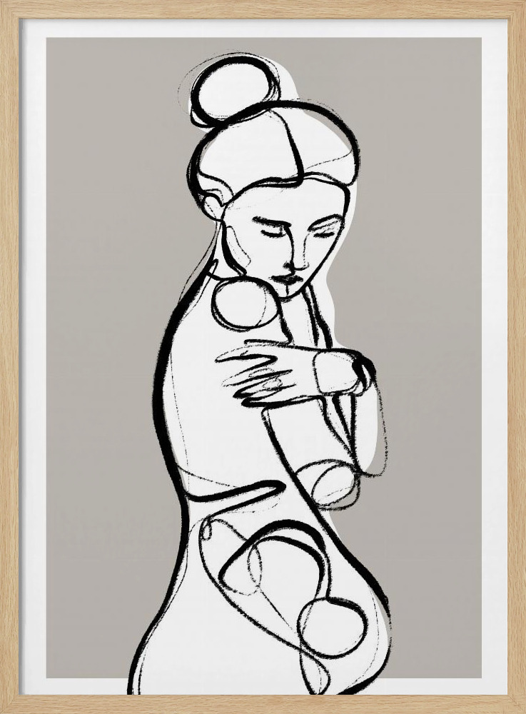 Poster - You And I natural wood poster frame