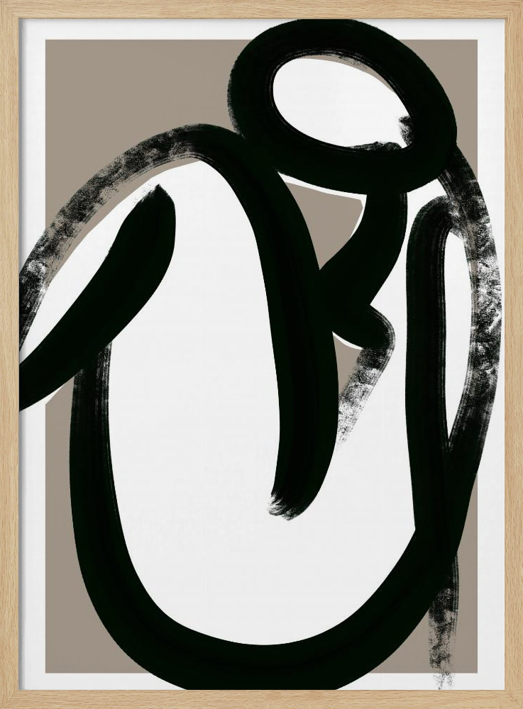 Poster - Closer natural wood poster frame