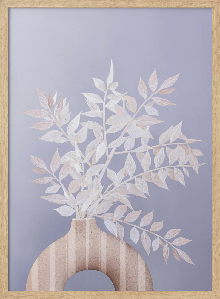 Plakat - Ruscus ramka na plakat z naturalnego drewna