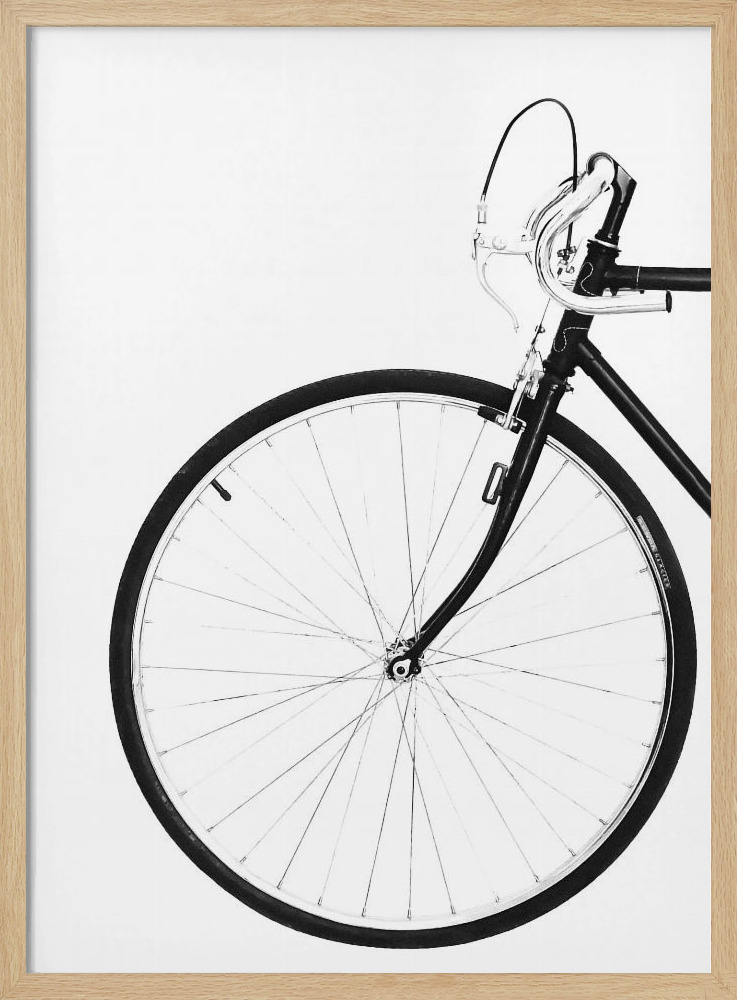 Poster - Bicycle posterframe van natuurlijk hout