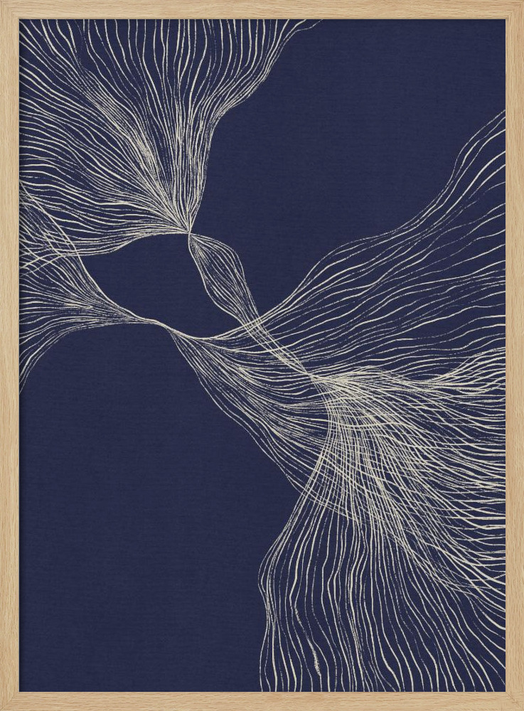 Poster - Interaction #1 natural wood poster frame