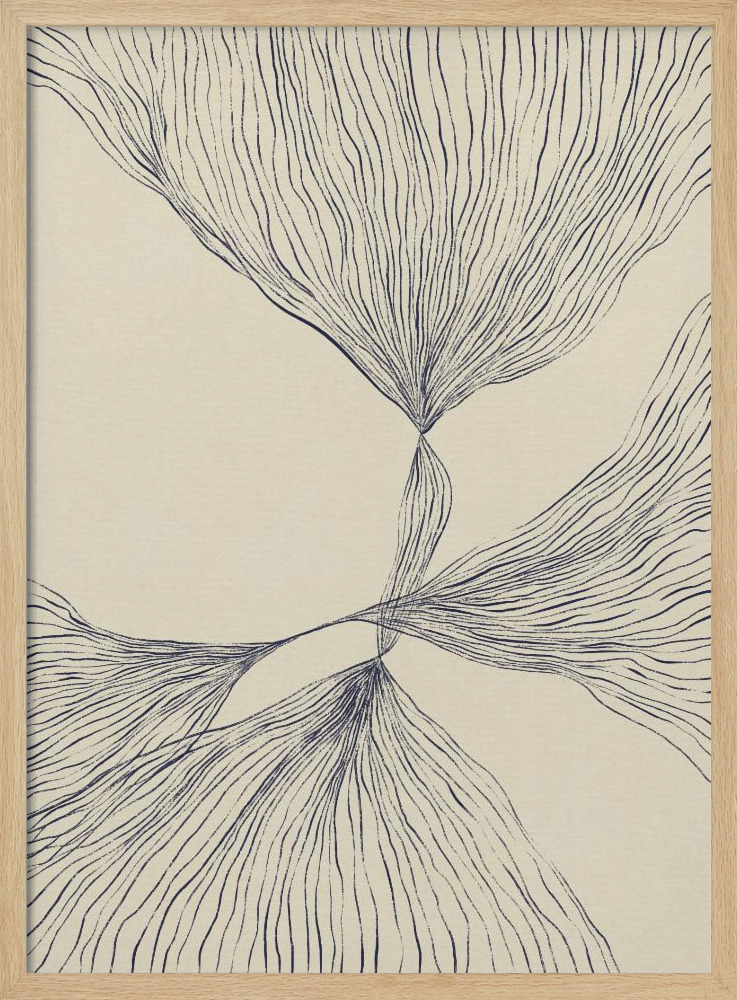 Poster - Interaction #2 natural wood poster frame