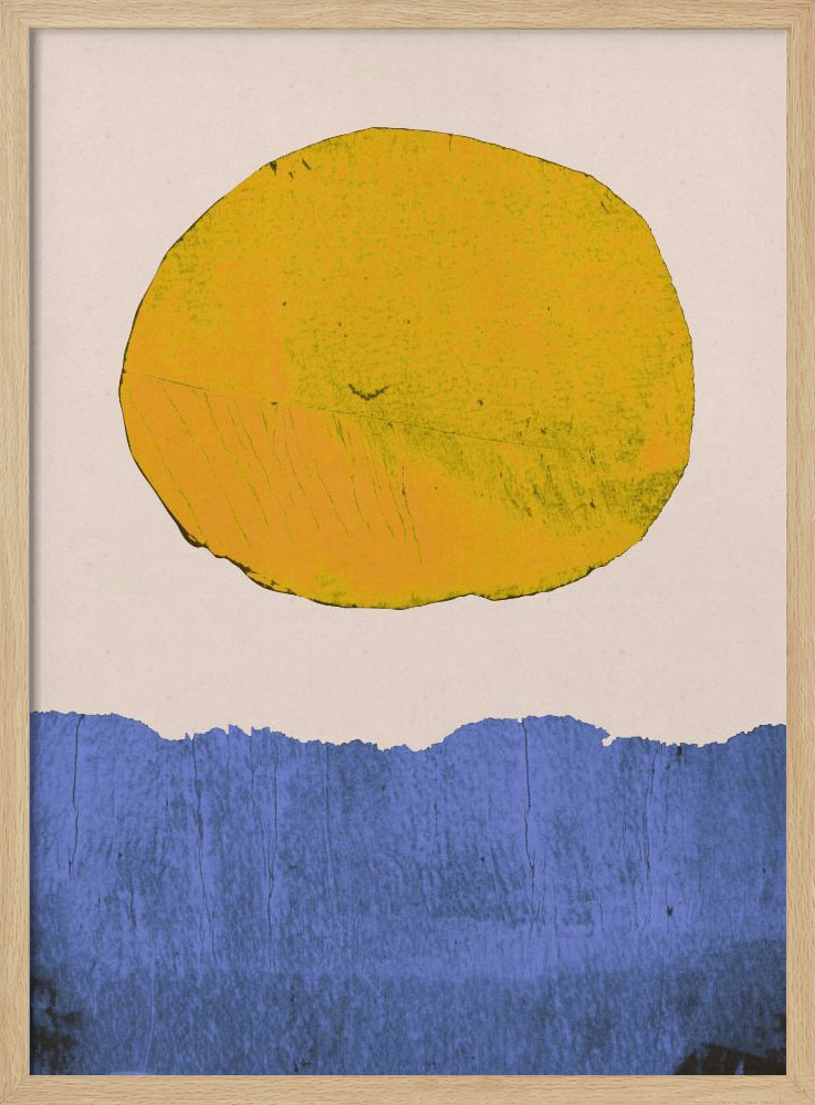 Poster - Summer Sun natural wood poster frame