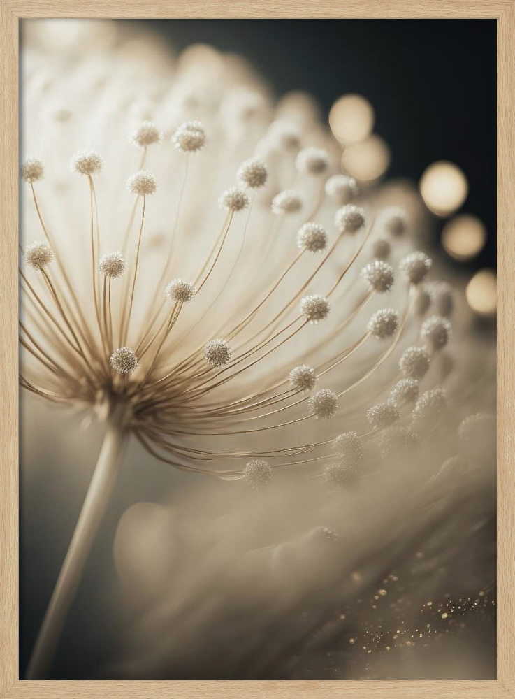 Poster - Little Pompoms natural wood poster frame
