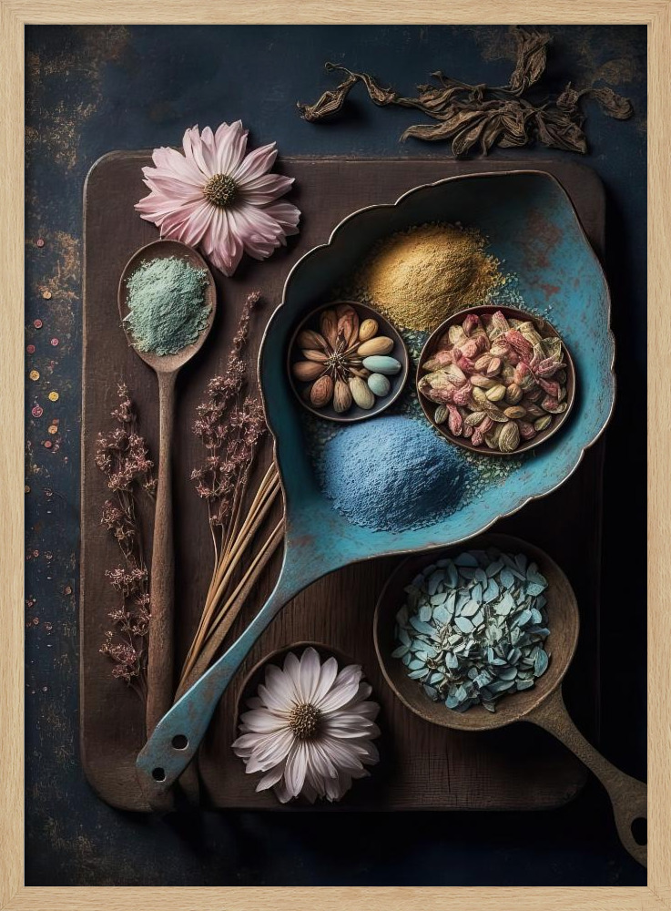 Poster - Spices natural wood poster frame