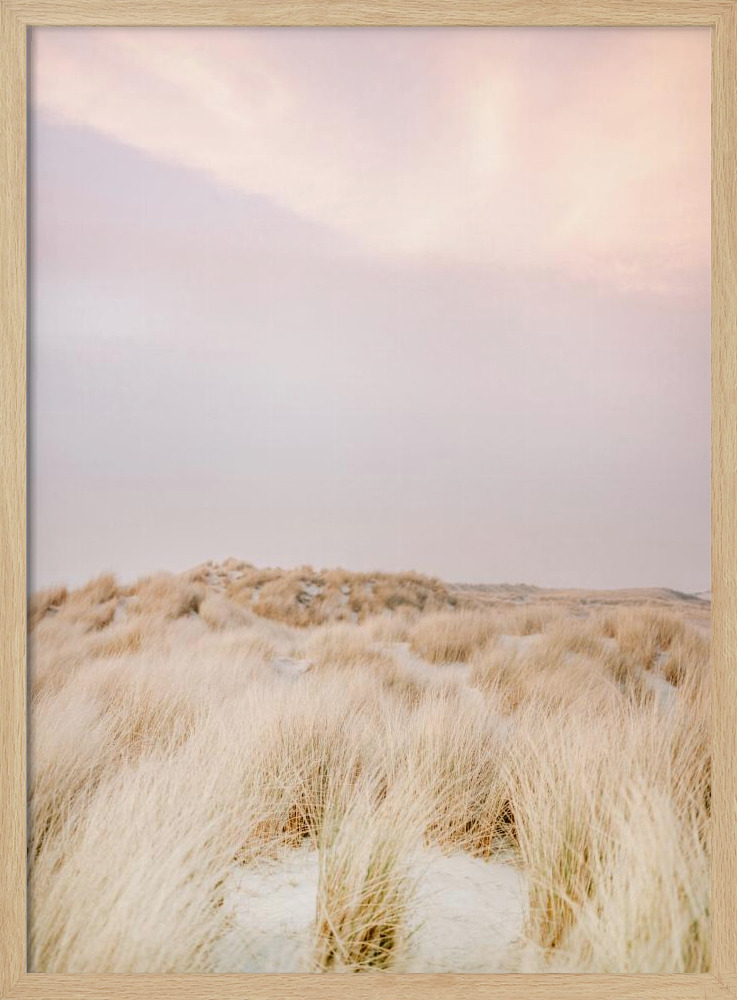 Poster - Ameland Dunes 2 posterframe van natuurlijk hout