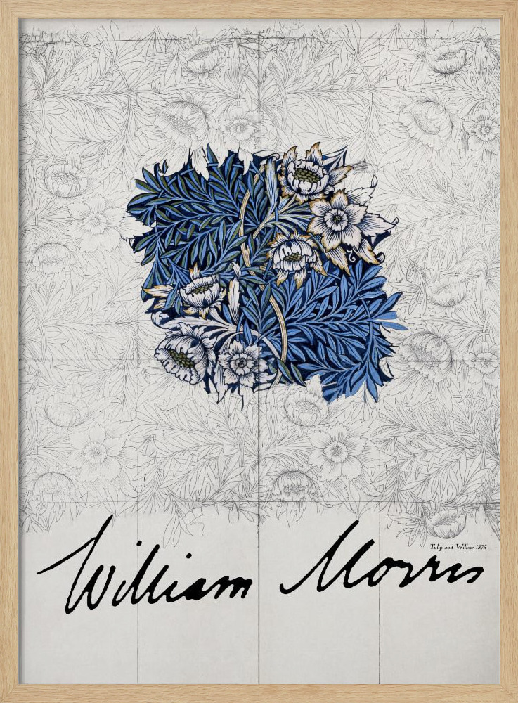 Poster - Tulip and Willow natural wood poster frame