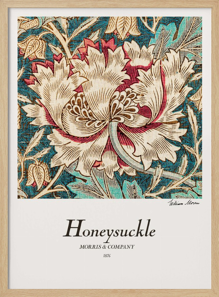 Poster - Honeysuckle natural wood poster frame