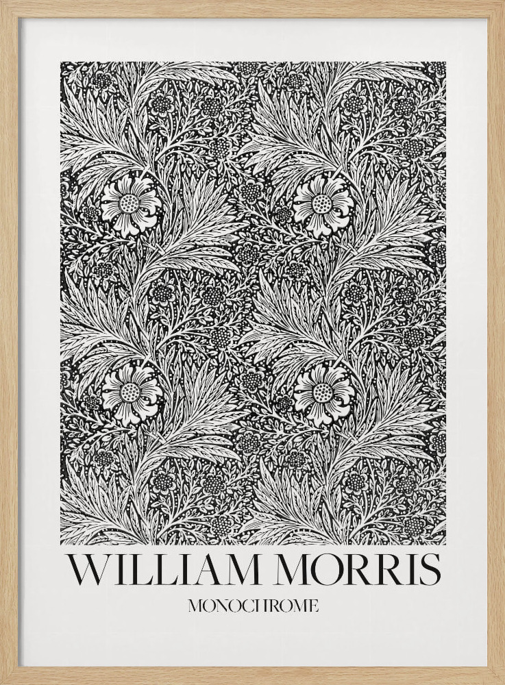 Affiche - Marigold Monochrome cadre de poster en bois naturel