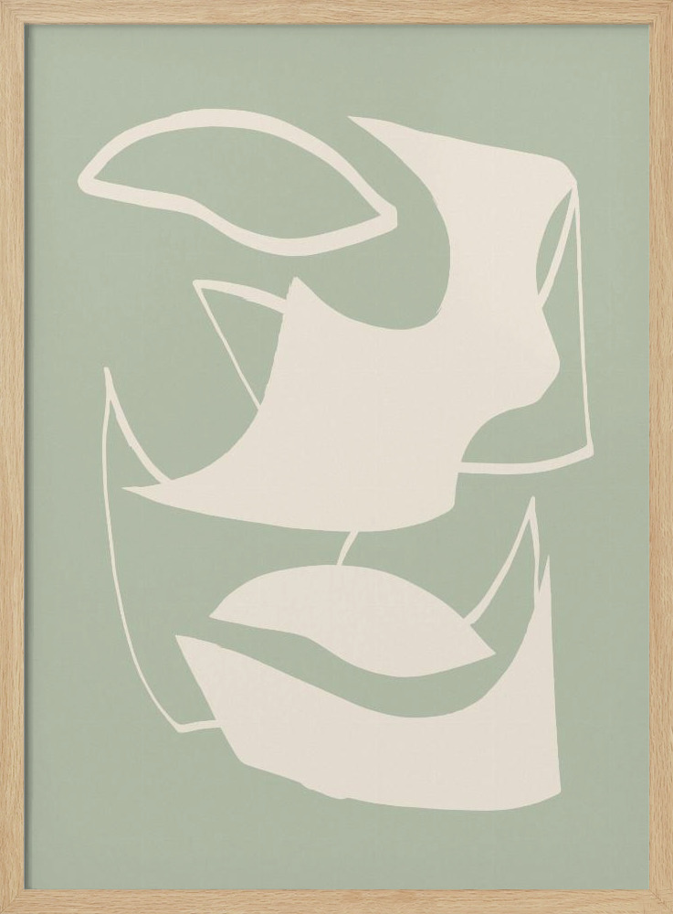 Juliste - Shape Green luonnollinen puu julisteen kehys