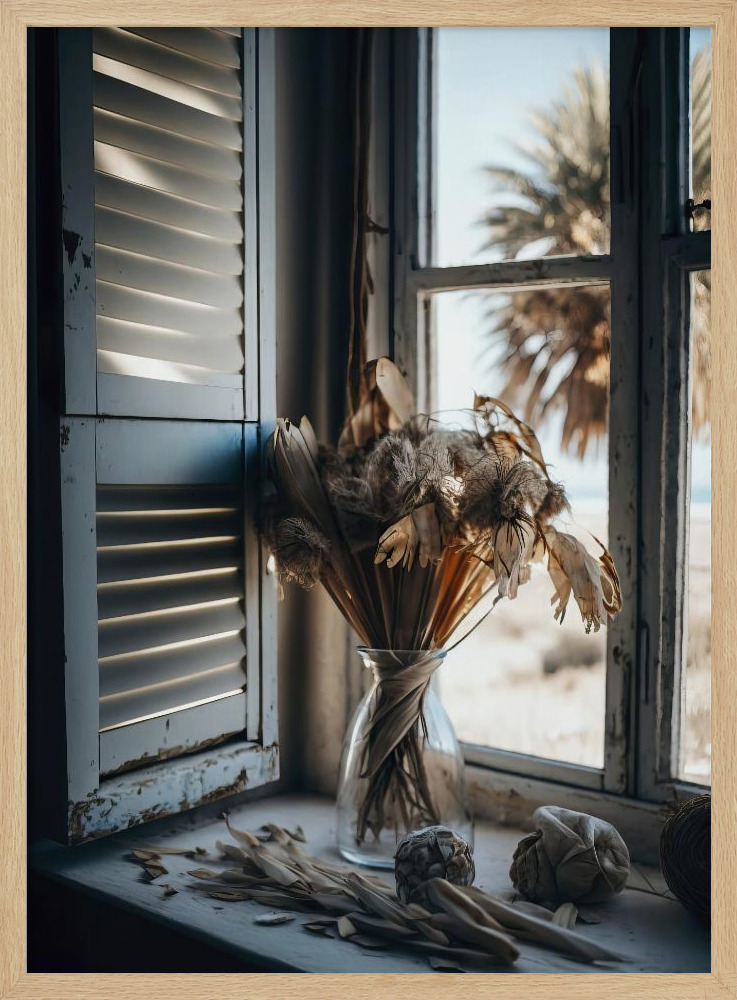 Poster - Still Life Impressions No 2 natural wood poster frame