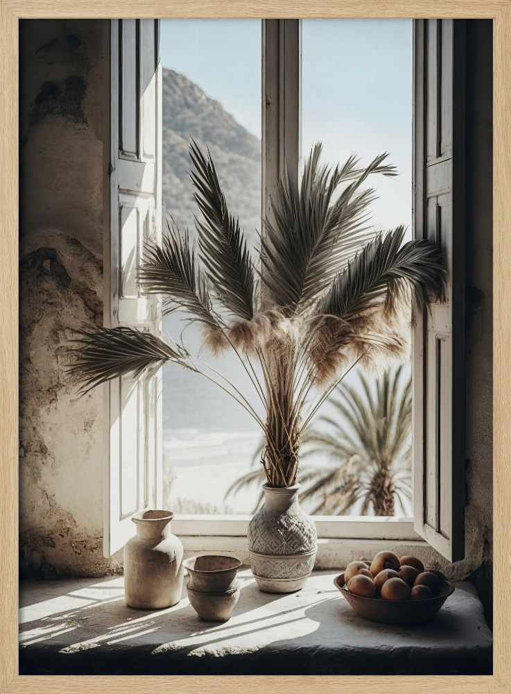 Poster - Still Life Impressions No 4 natural wood poster frame