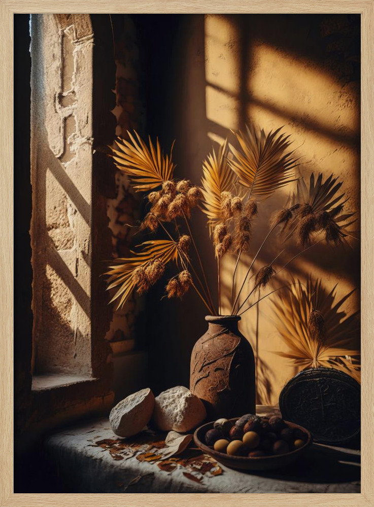 Poster - Still Life Impressions No 10 natural wood poster frame