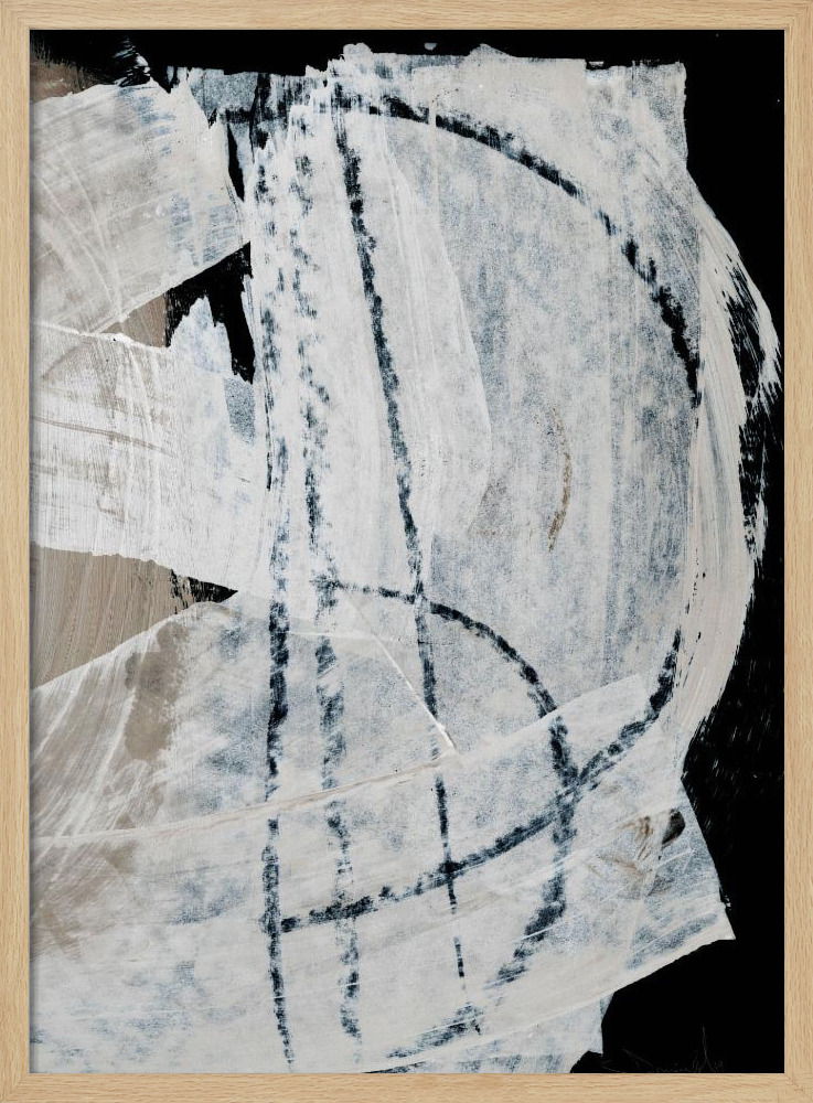 Poster - Mind No2 natural wood poster frame