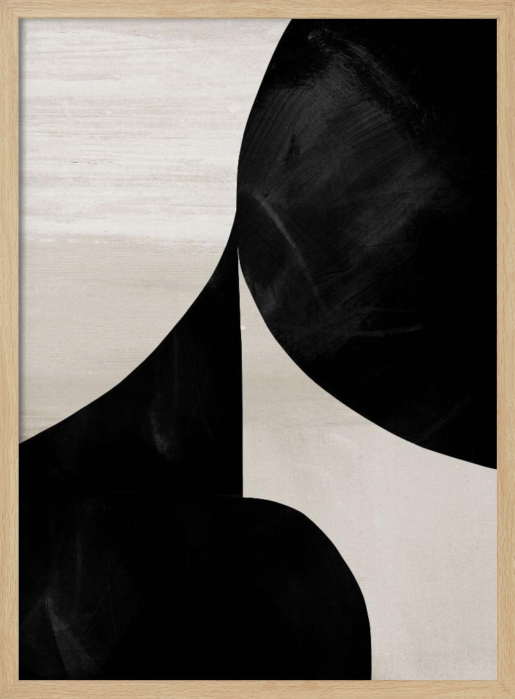 Poster - Night natural wood poster frame