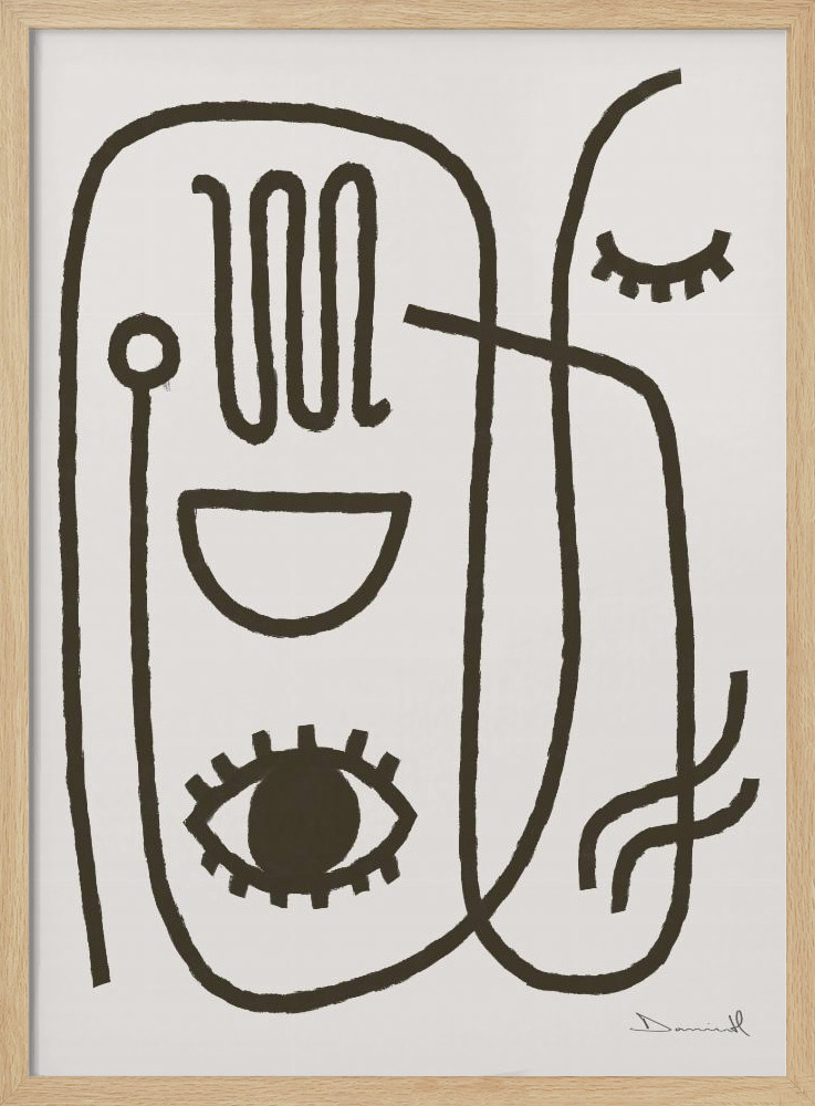 Poster - Get Going natural wood poster frame