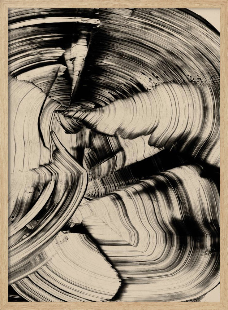 Affiche - Tornado cadre de poster en bois naturel