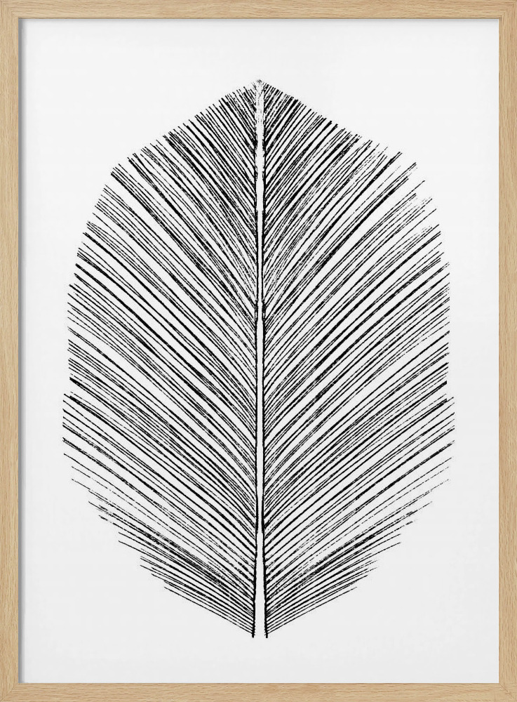 Affiche - Feather cadre de poster en bois naturel