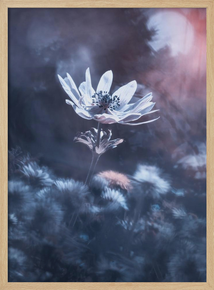Poster - The divine sound of creation natural wood poster frame