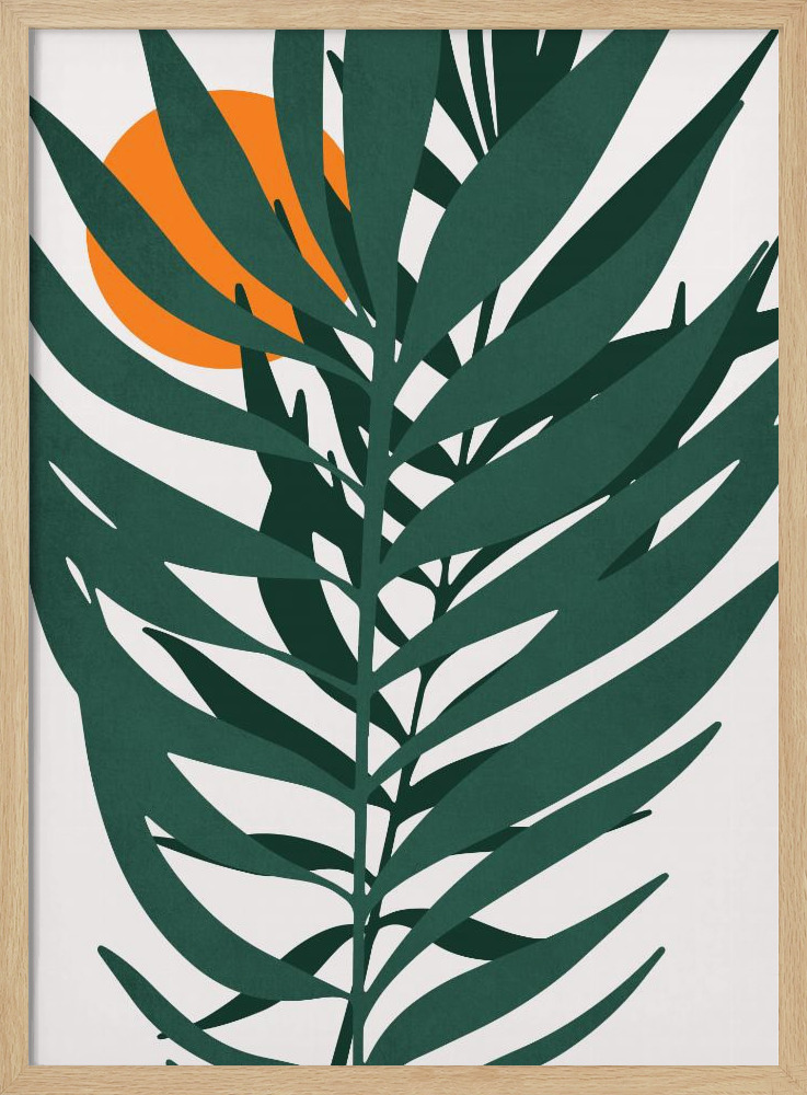 Poster - Little Miss Sunshine posterframe van natuurlijk hout