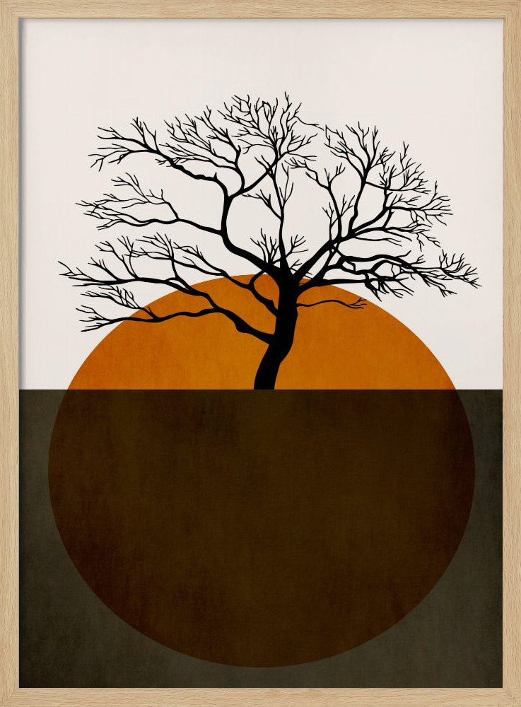 Poster - Winter Days natural wood poster frame