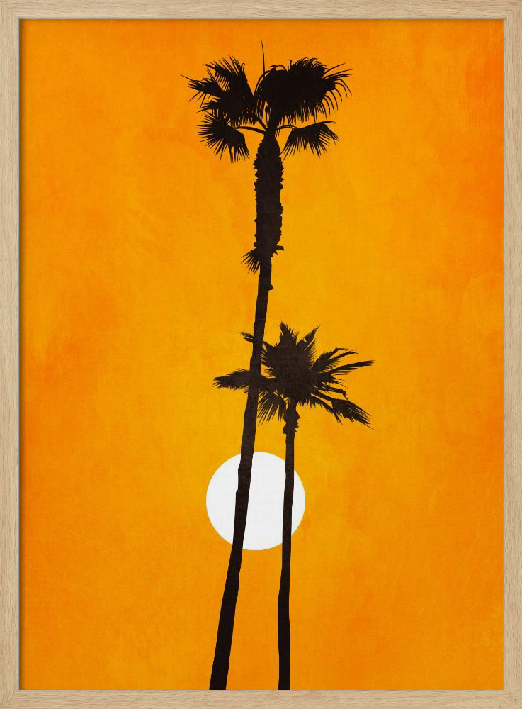 Poster - Sunshine Paradise natural wood poster frame