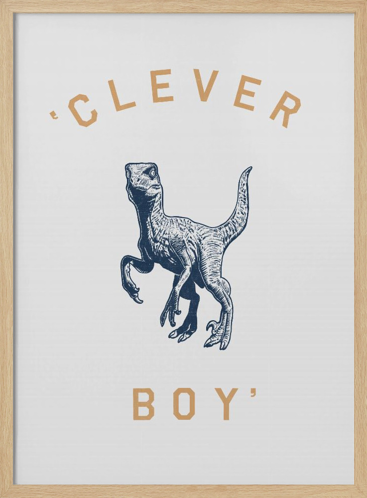Affiche - Clever Boy cadre de poster en bois naturel
