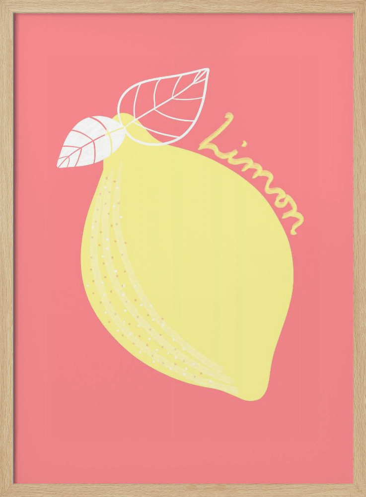 Poster - Limon natural wood poster frame