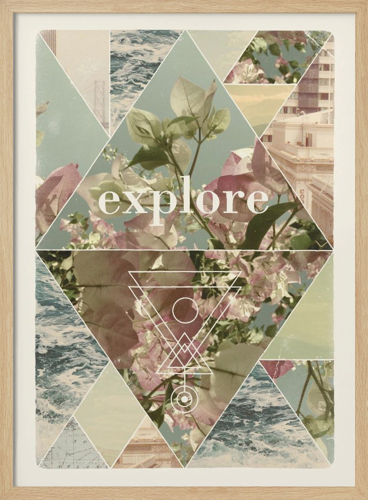 Affiche - Explore I  A1 cadre de poster en bois naturel