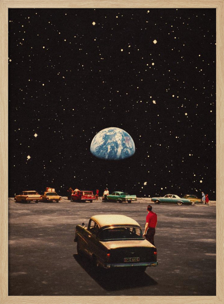 Poster - Missing Home natural wood poster frame