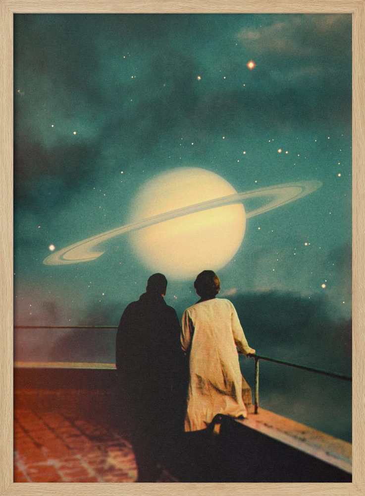 Poster - Together Through Storms natural wood poster frame